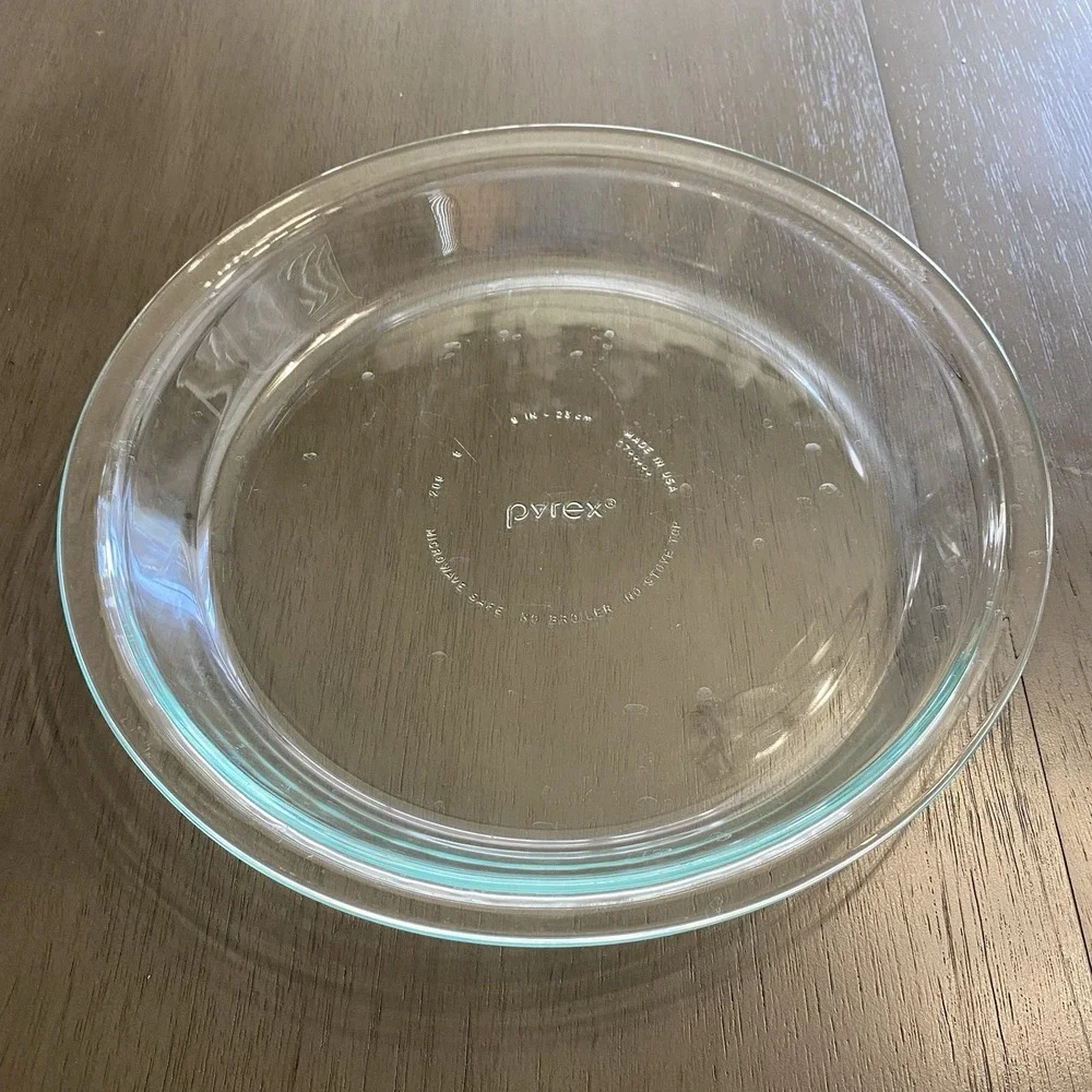 Vintage Pyrex‎ #209 Glass Pie Plate Baking Dish Pan 9 inch Clear